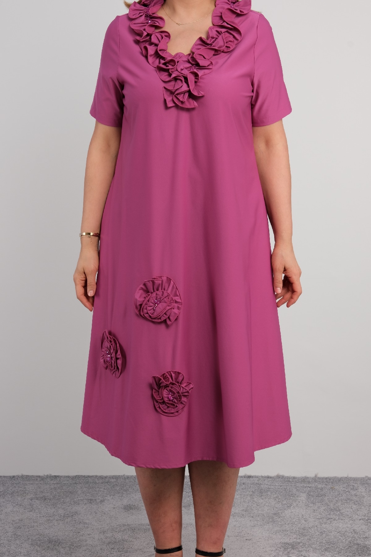 Casual Dresses-Fuchsia