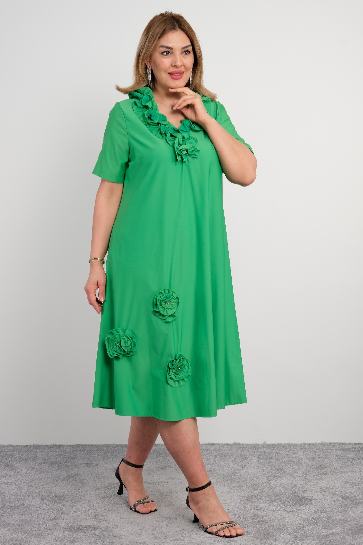 Casual Dresses-Green