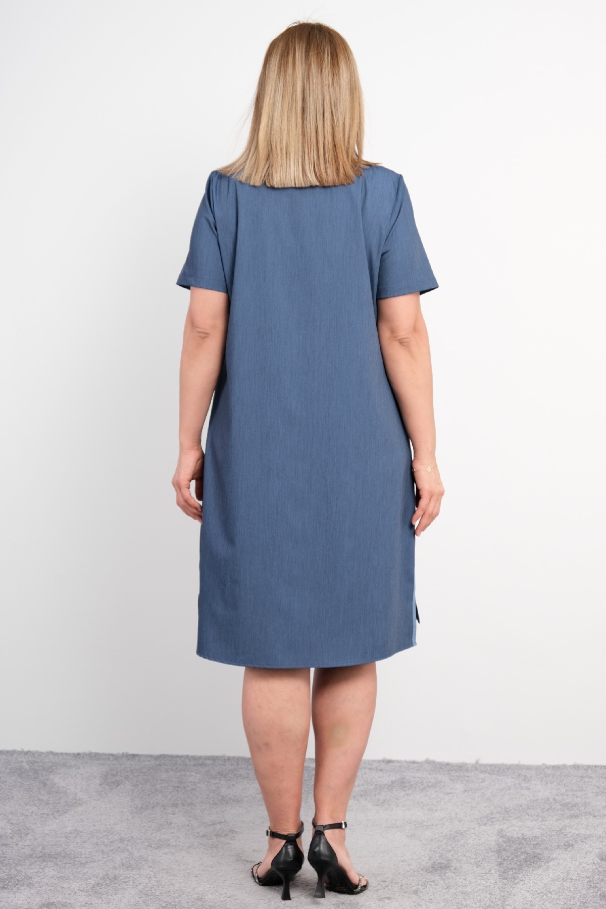 Casual Dresses-Dark Blue
