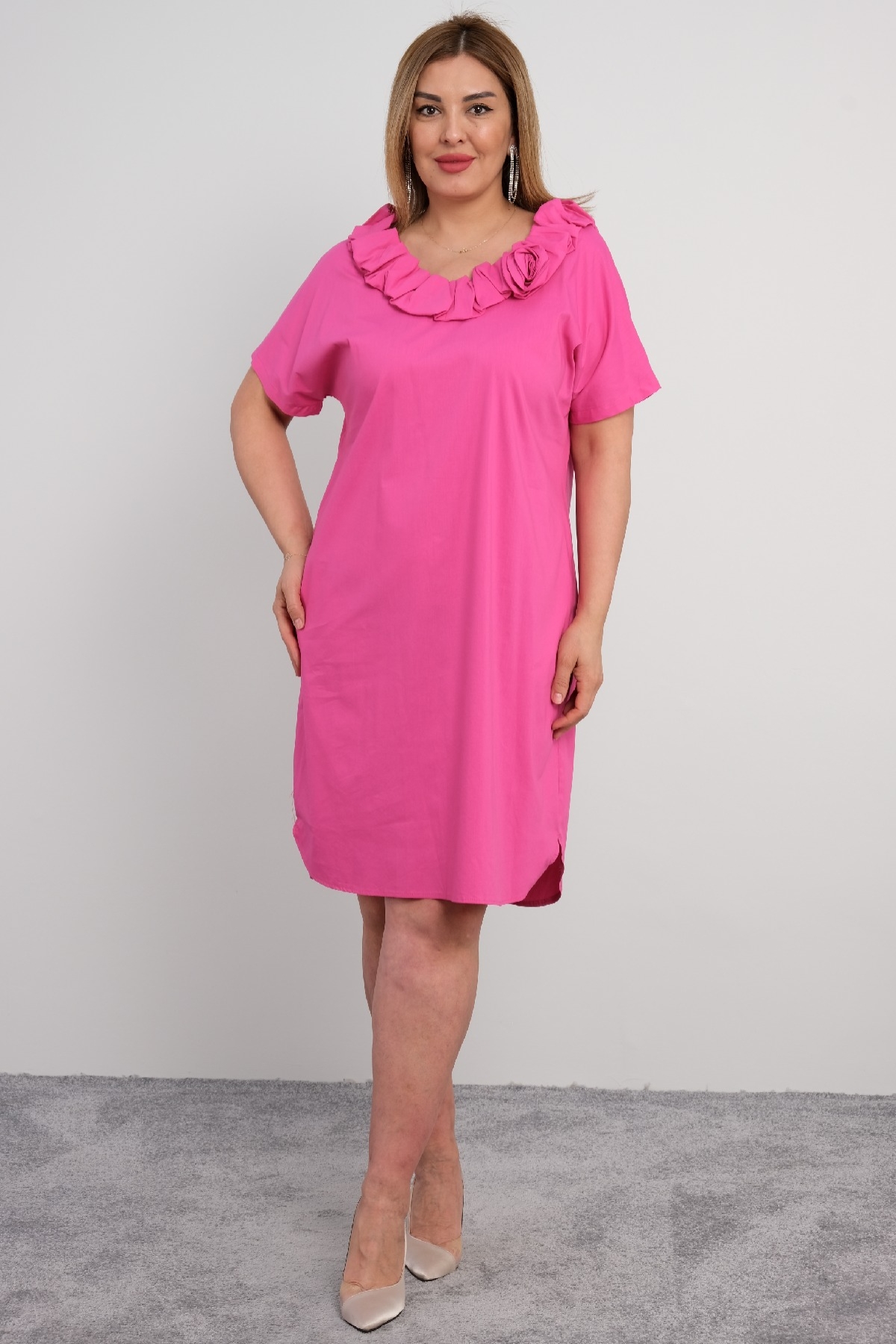 Casual Dresses-Fuchsia