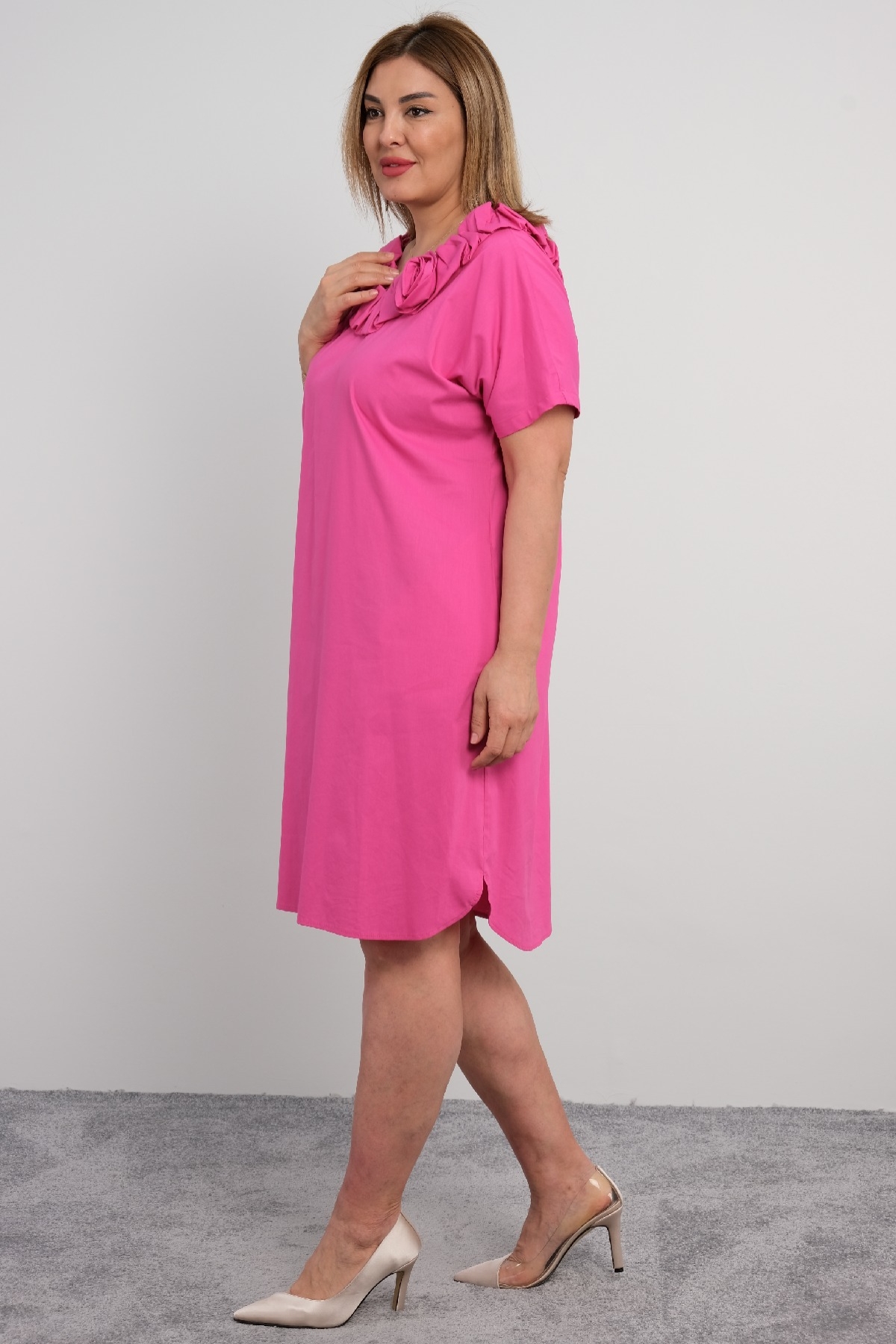 Casual Dresses-Fuchsia