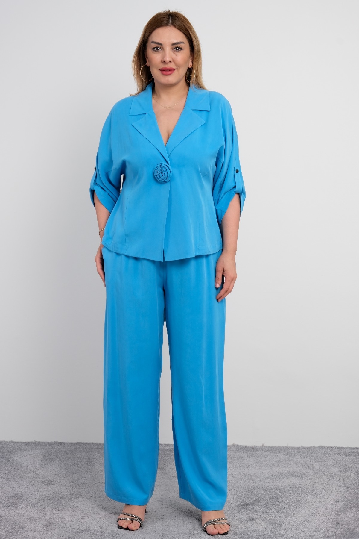 Two-Piece Suit-Bright Blue