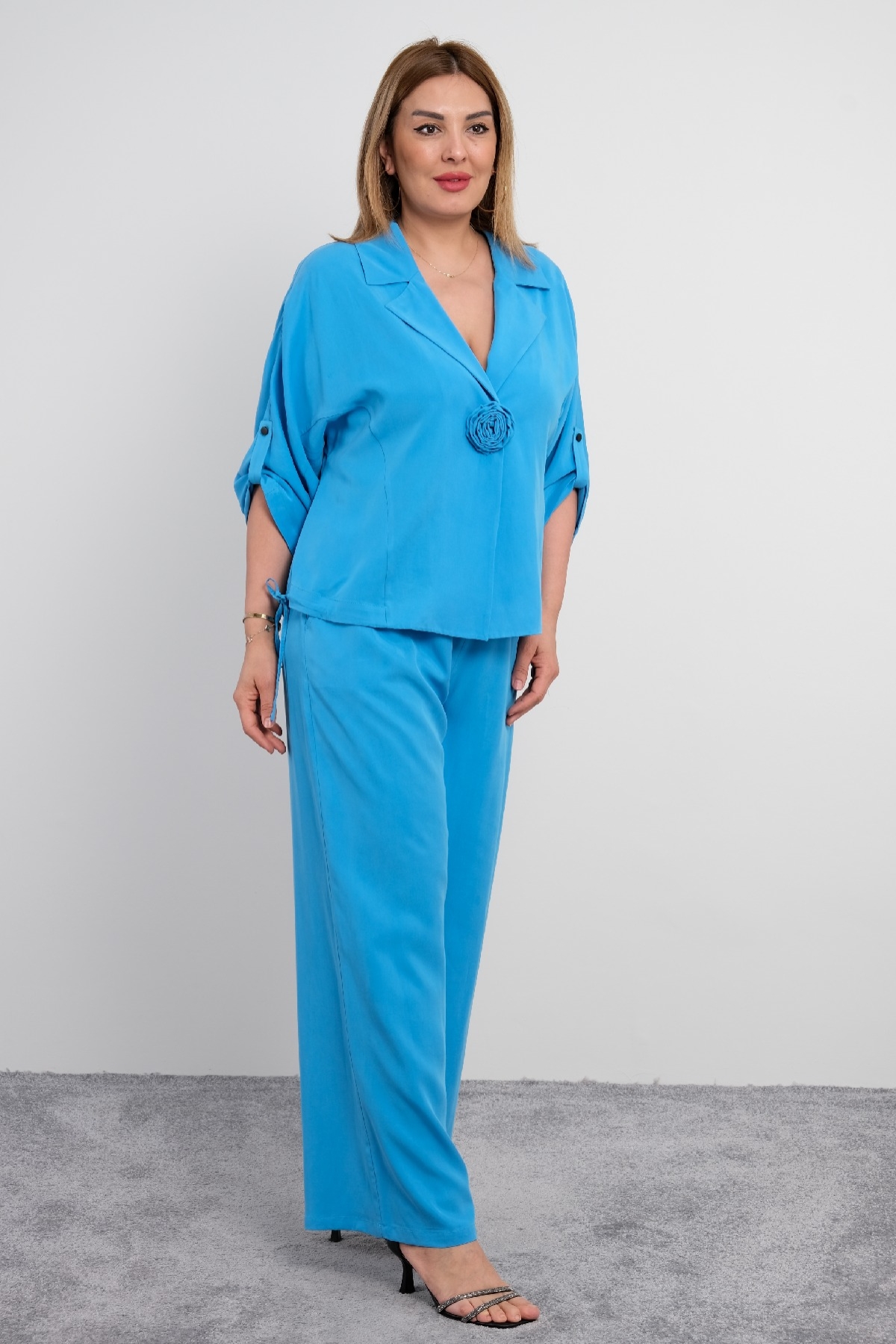 Two-Piece Suit-Bright Blue