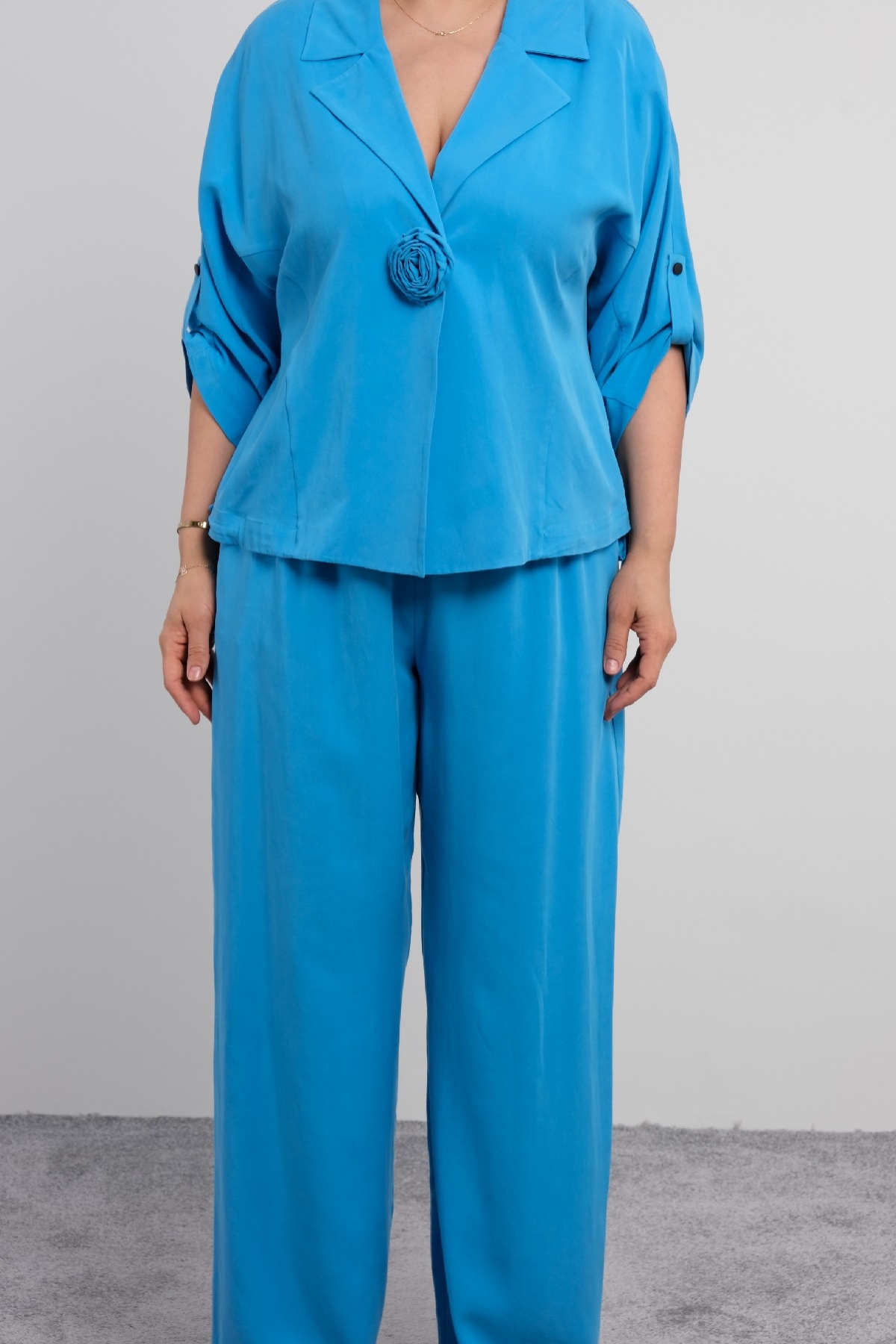 Two-Piece Suit-Bright Blue
