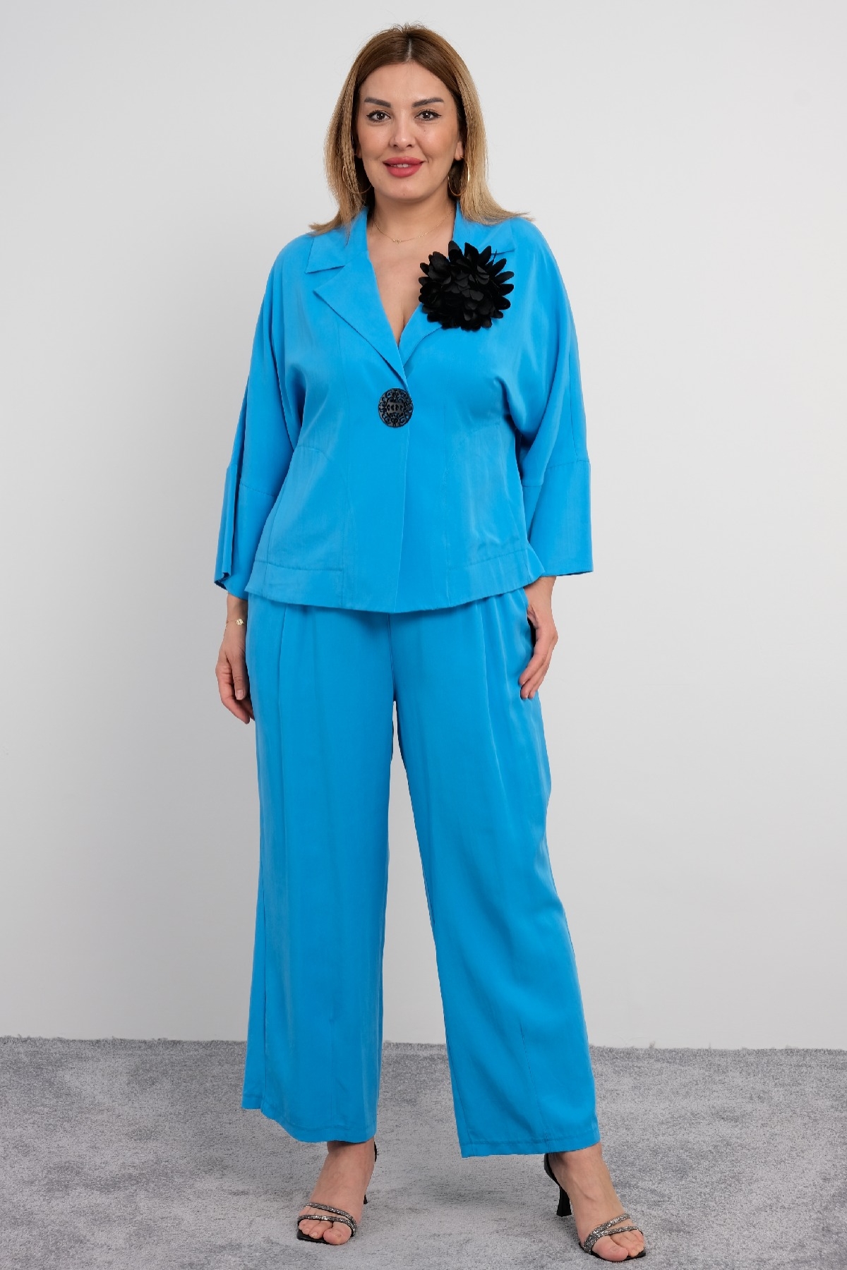 Two-Piece Suit-Bright Blue