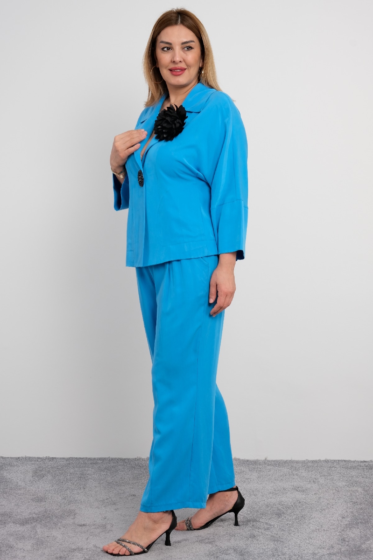 Two-Piece Suit-Bright Blue