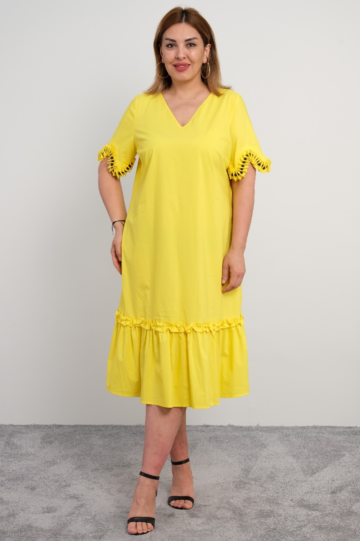 Casual Dresses-Yellow