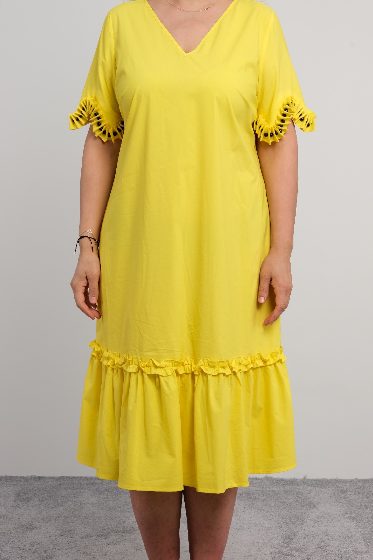 Casual Dresses-Yellow