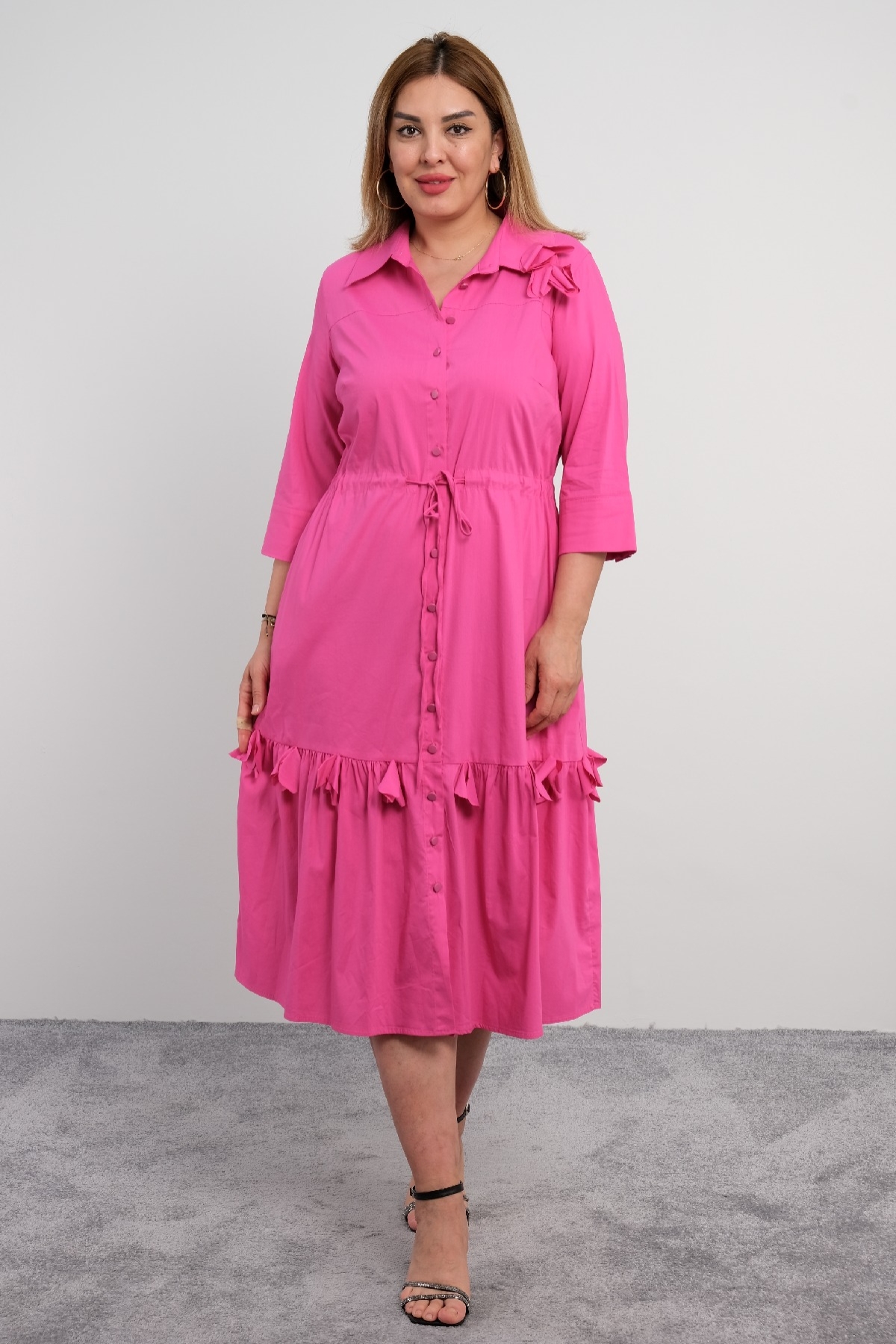 Casual Dresses-Fuchsia