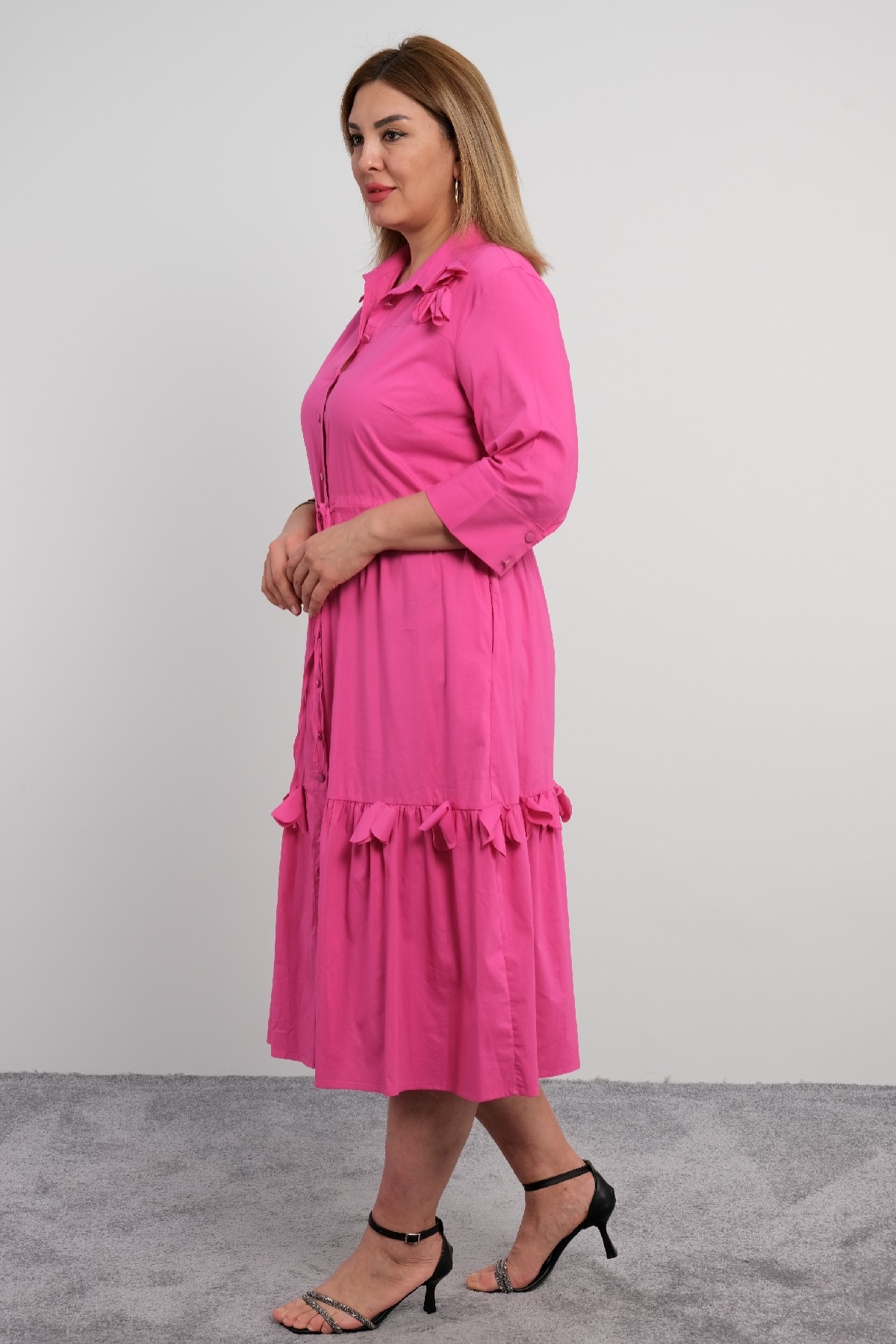 Casual Dresses-Fuchsia