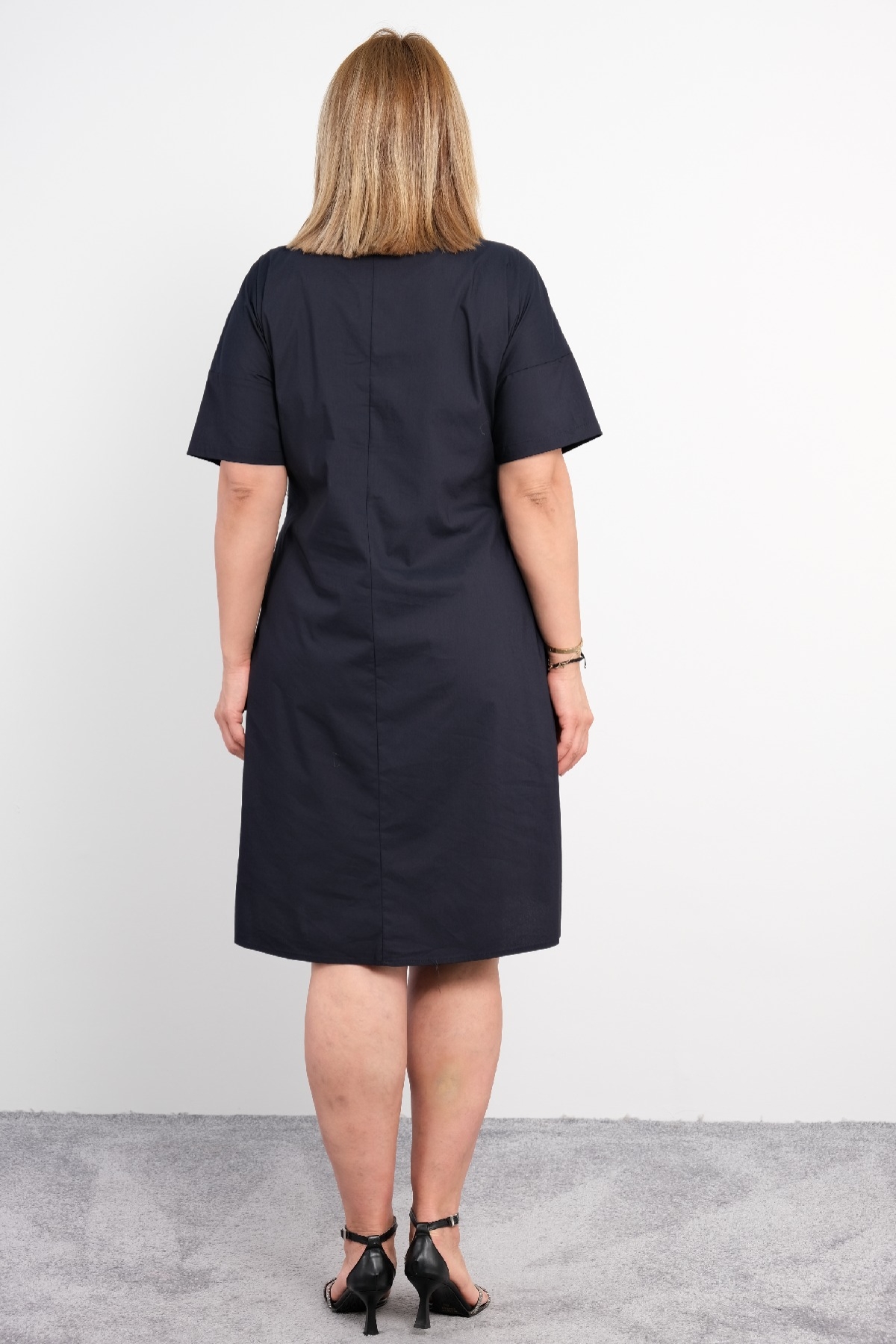 Casual Dresses-Dark Blue