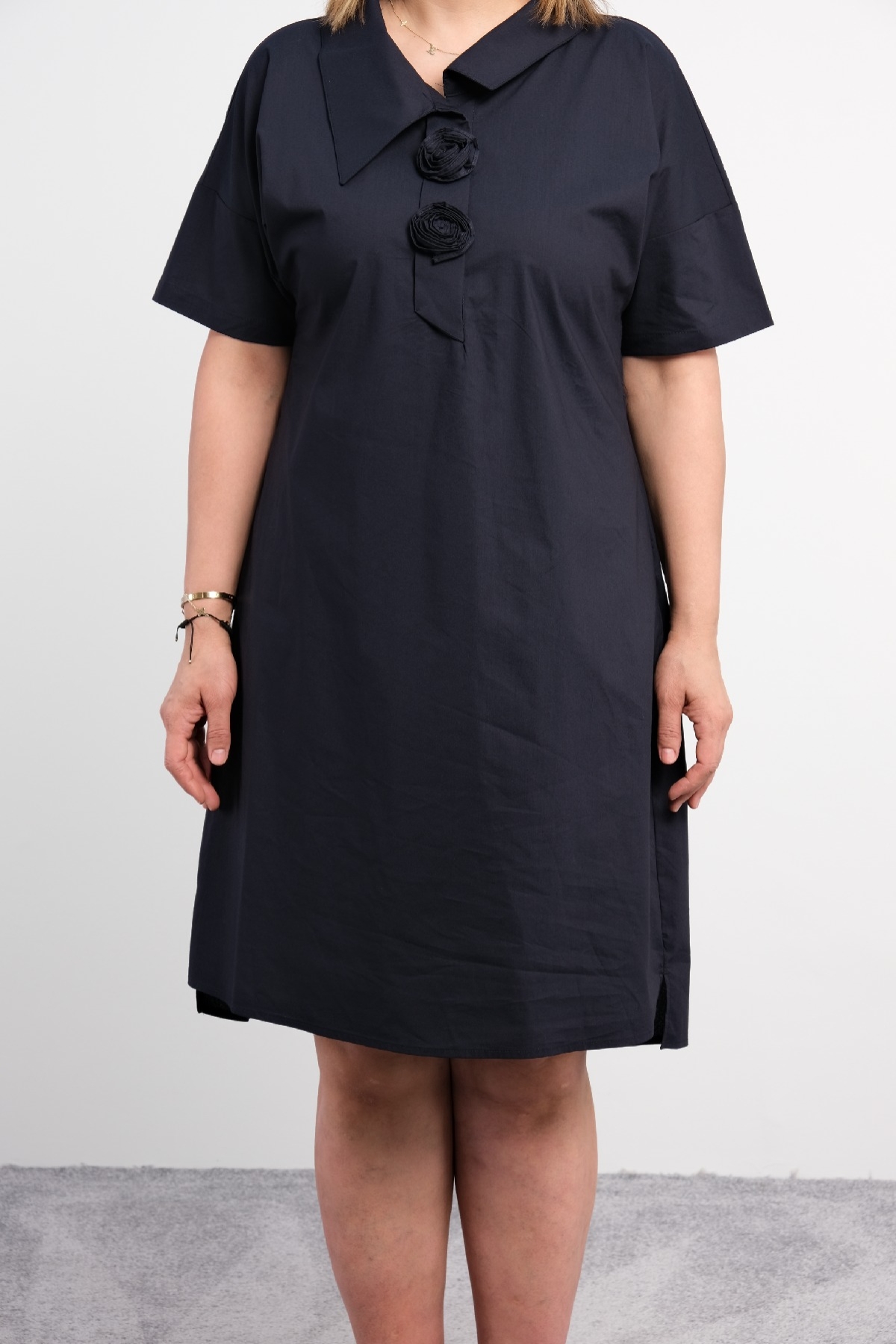 Casual Dresses-Dark Blue