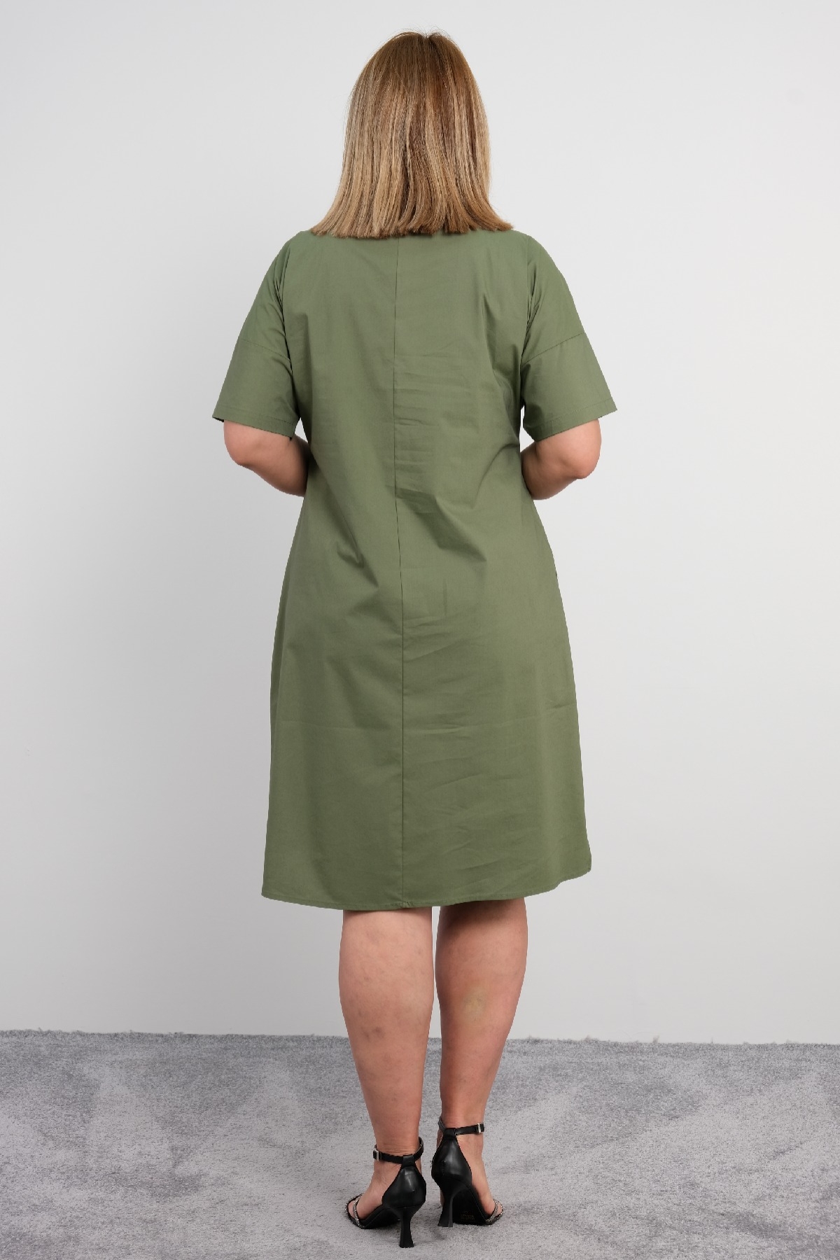 Casual Dresses-Khaki