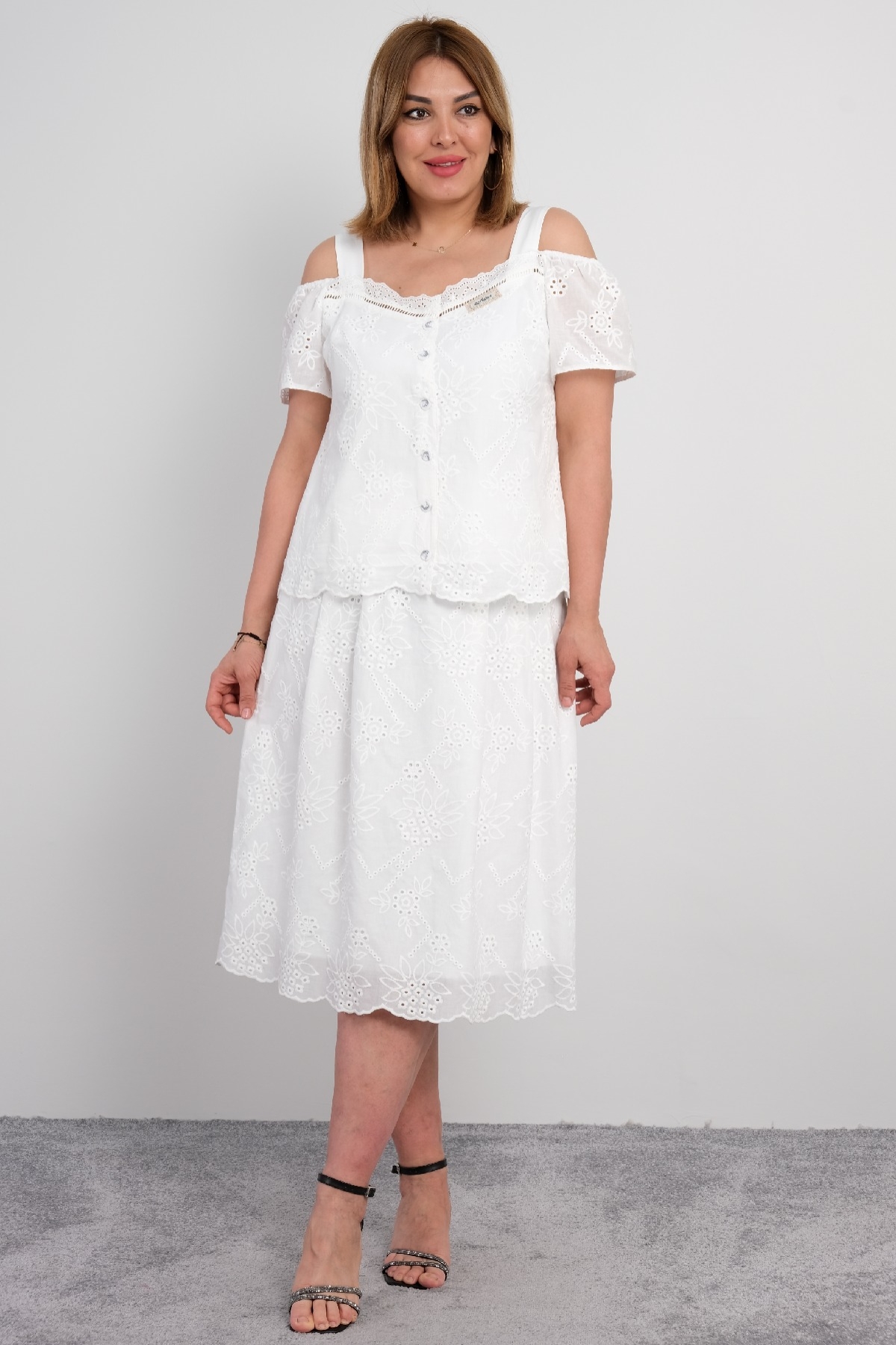 Two-Piece Suit-White