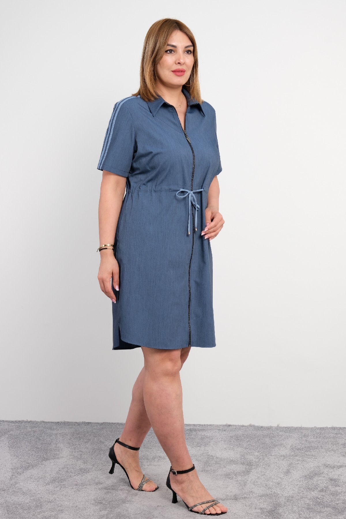 Casual Dresses-Dark Blue