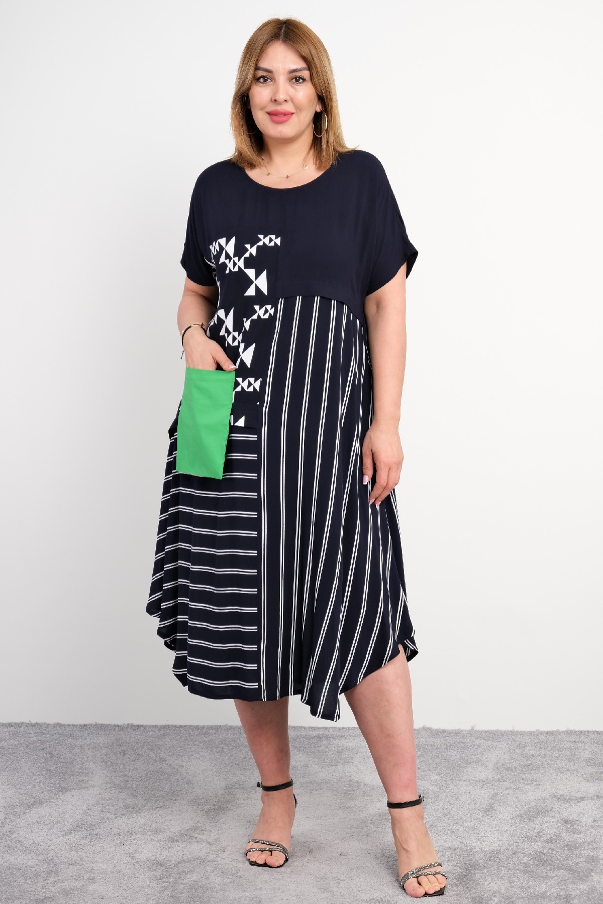 Casual Dresses-Dark Blue