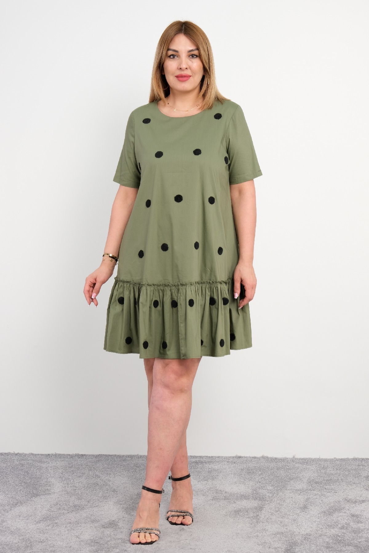 Casual Dresses-Khaki