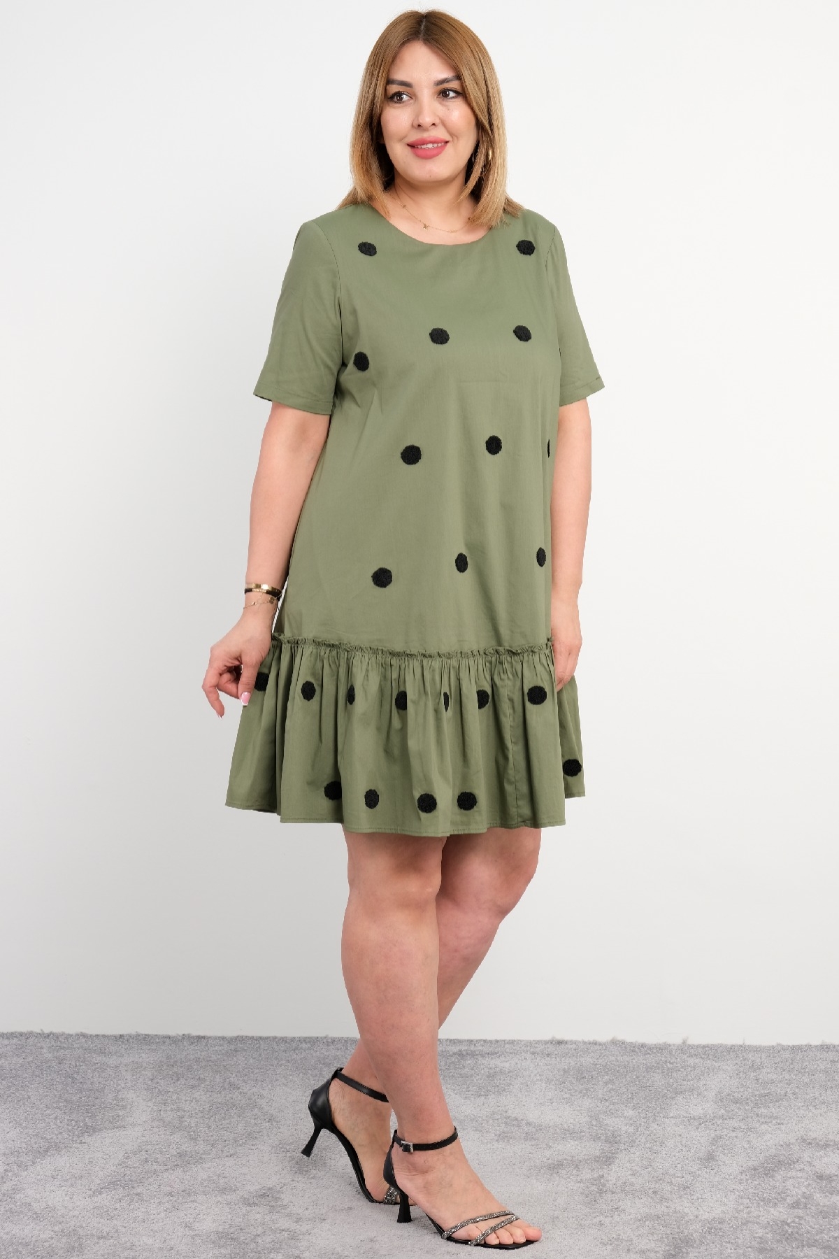 Casual Dresses-Khaki