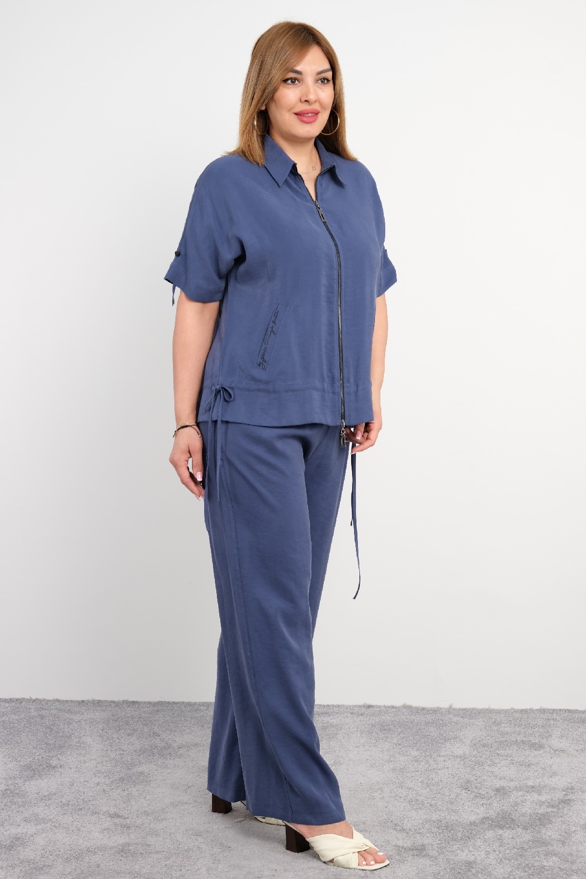 Two-Piece Suit-Indigo