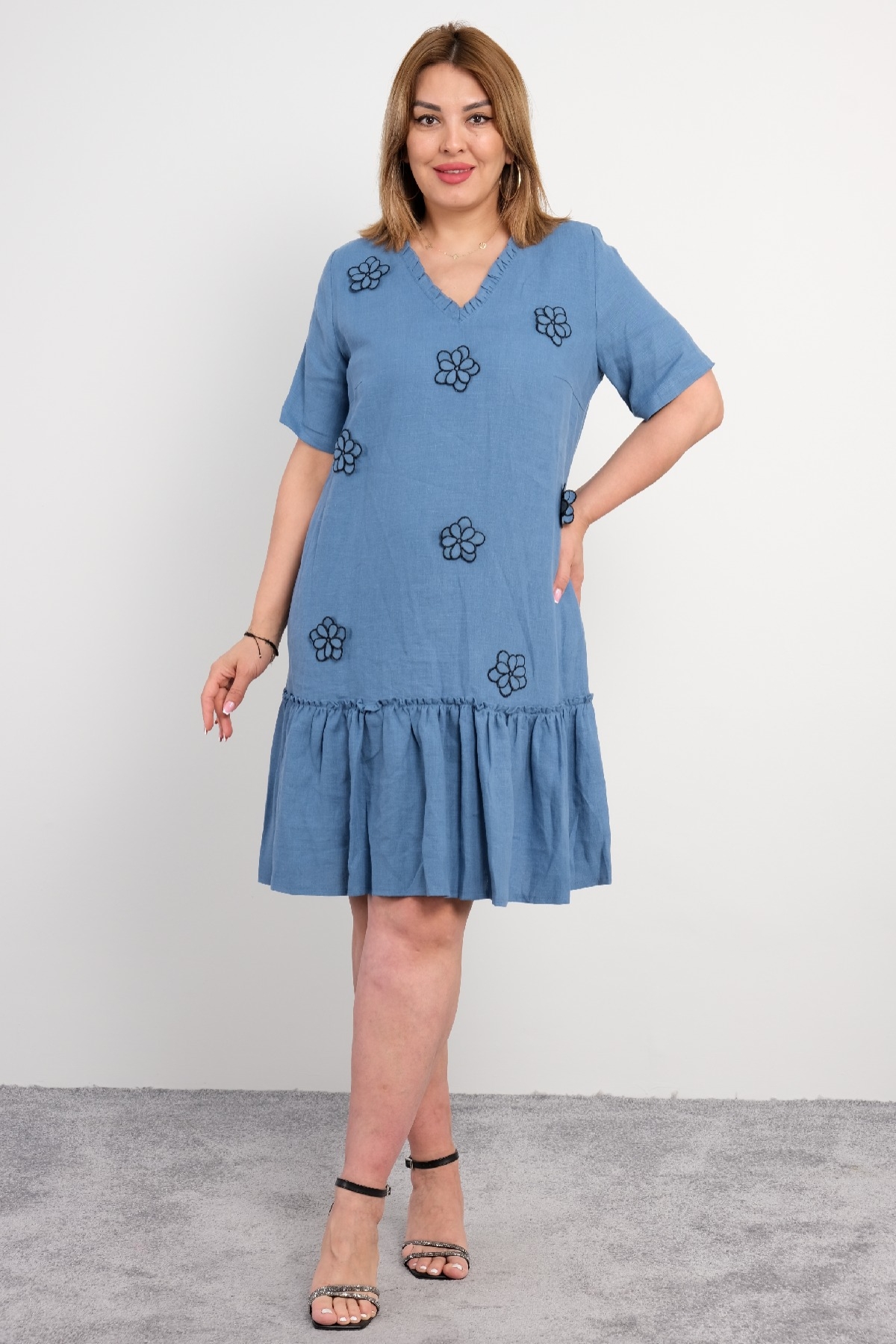 Casual Dresses-Indigo