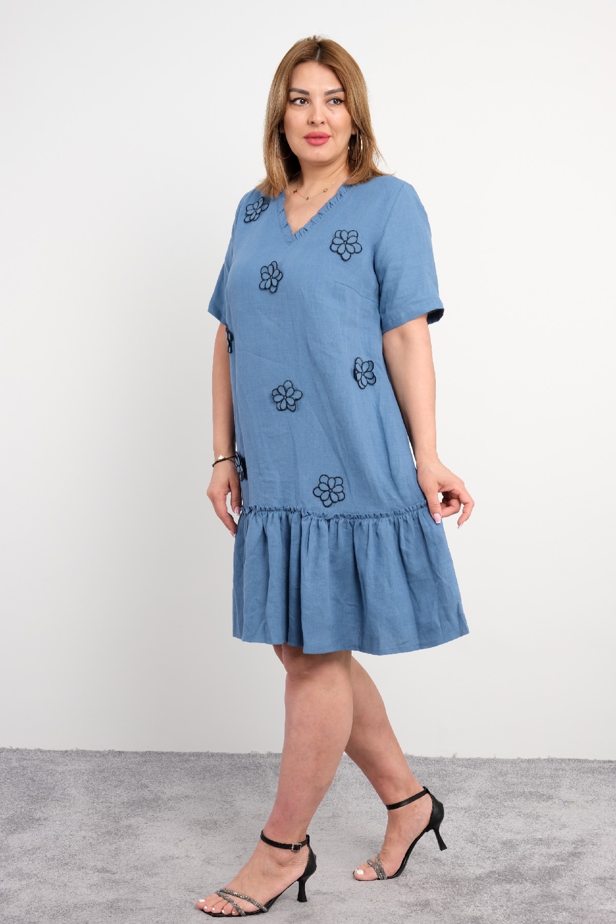 Casual Dresses-Indigo
