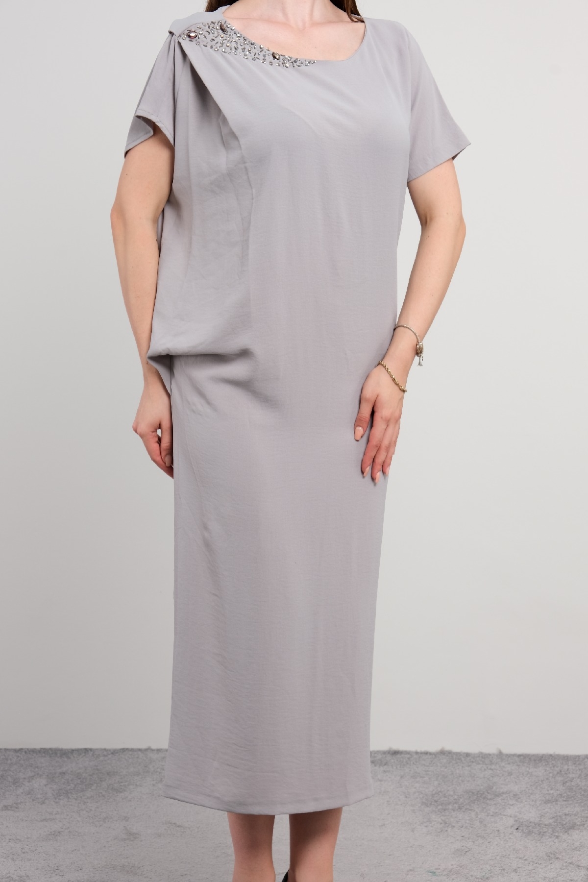 Casual Dresses-Grey