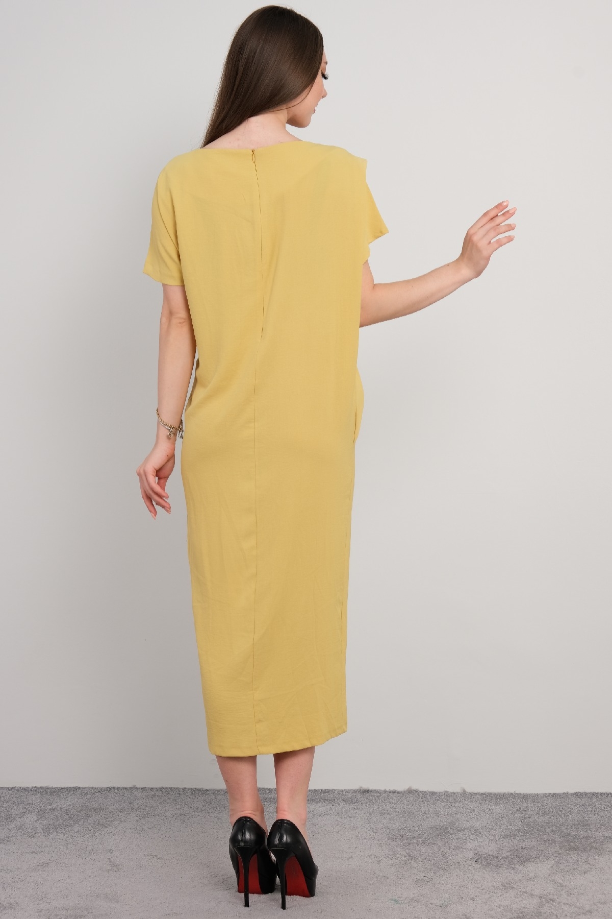 Casual Dresses-Yellow