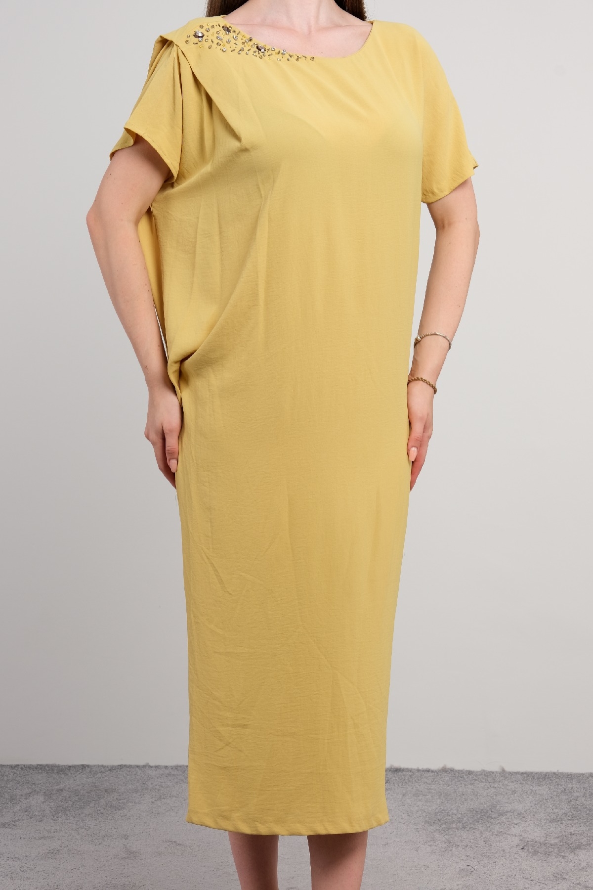 Casual Dresses-Yellow