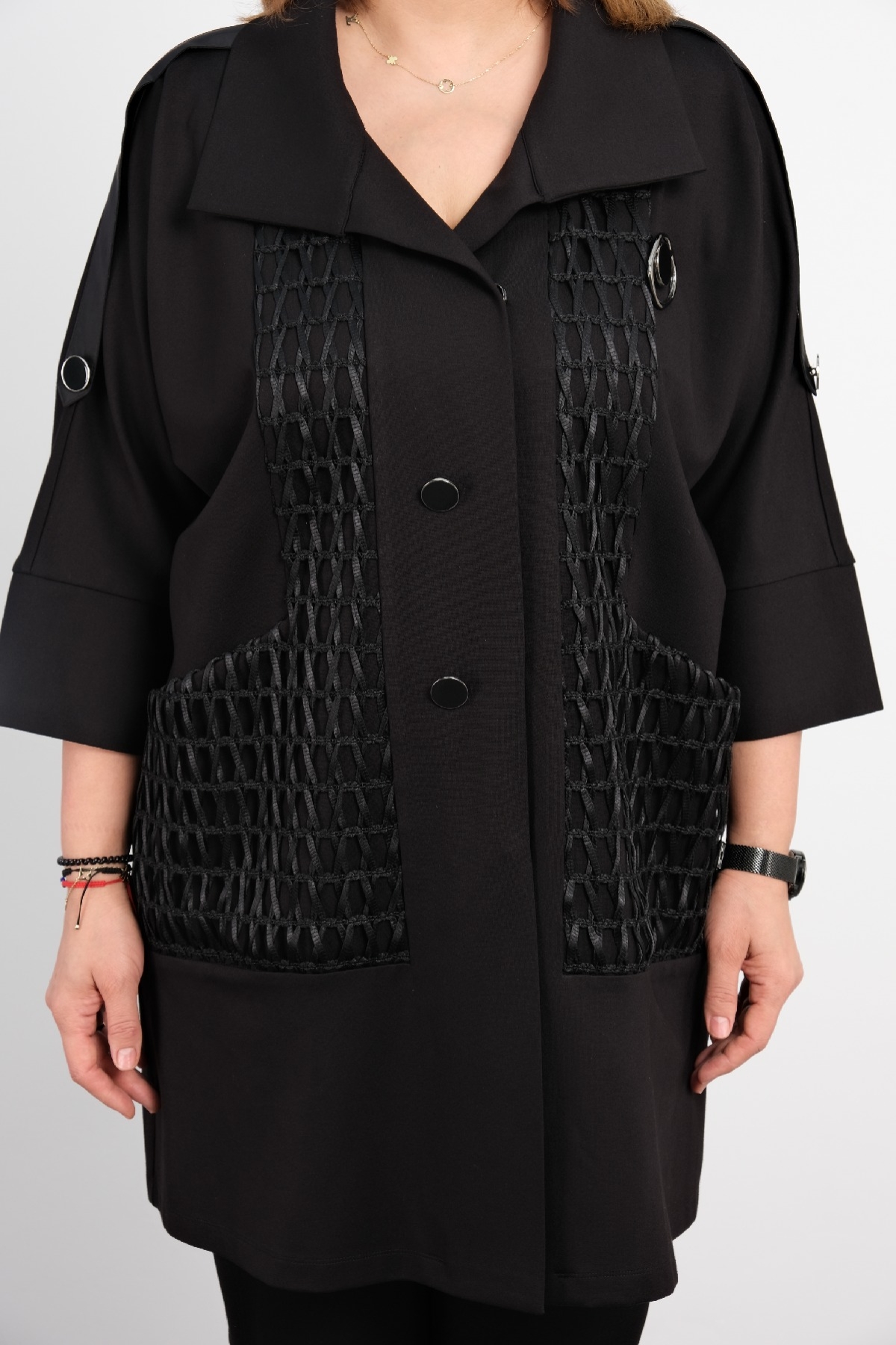 Plus Size Jacket-Black