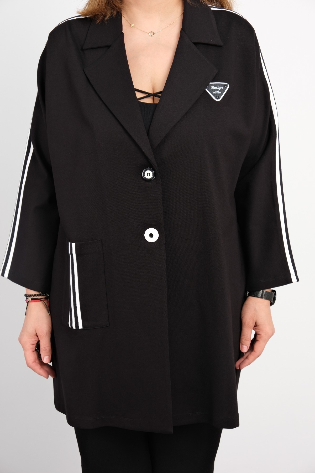 Plus Size Jacket-Black