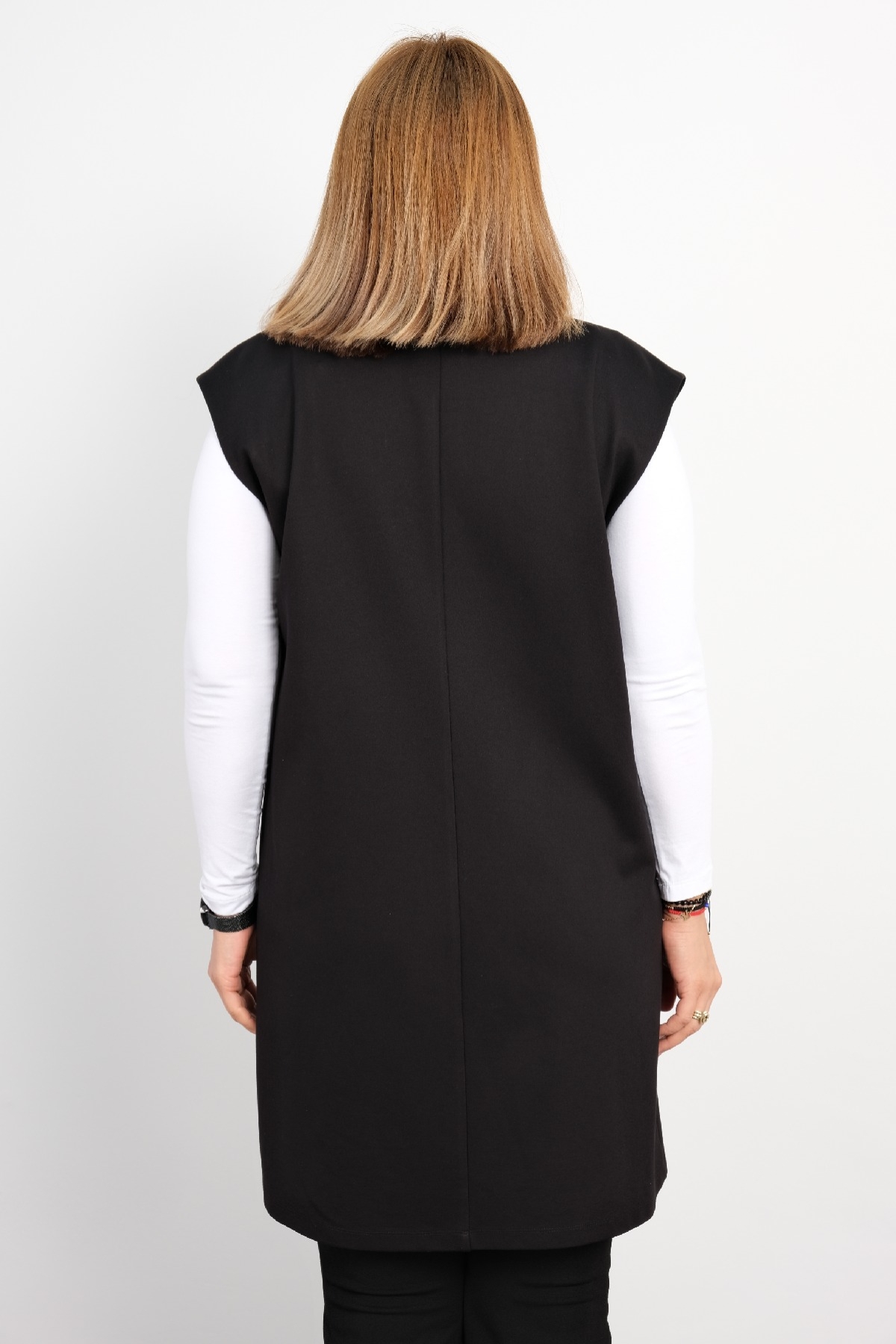 Plus Size Vest-Black