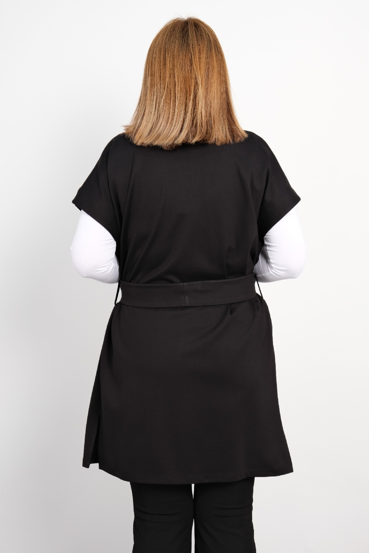 Plus Size Vest-Black