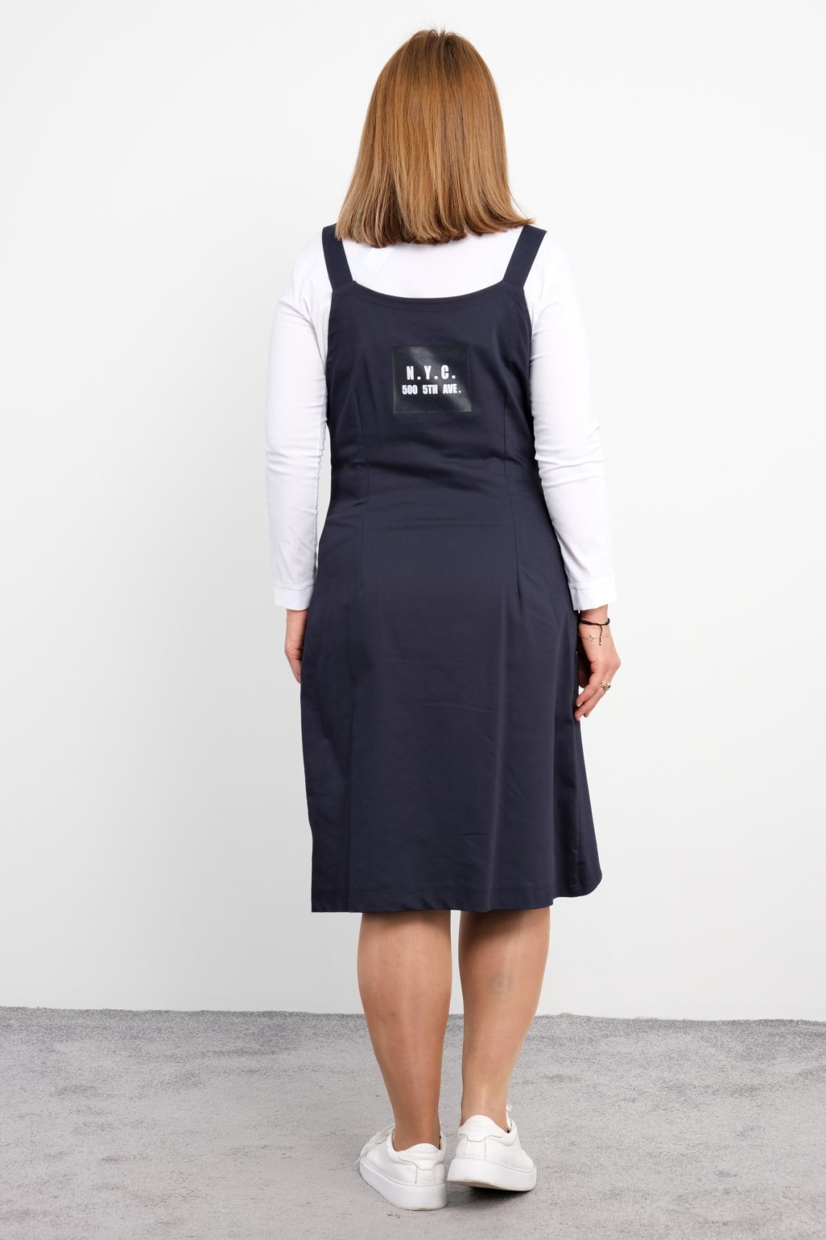 Plus Size Sports Dress-Dark Blue