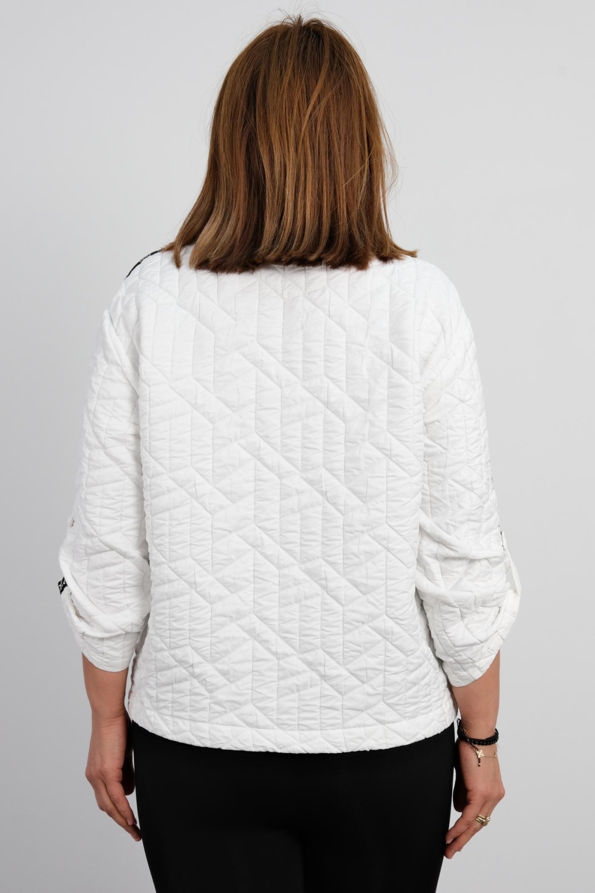 Plus Size Coat-White