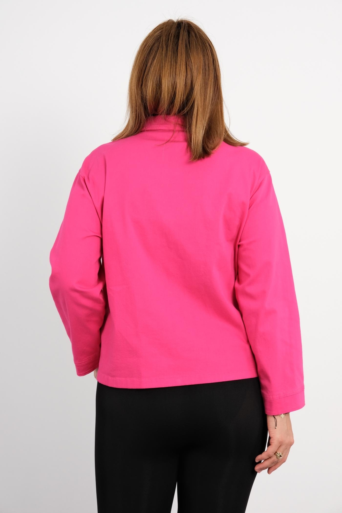 Plus Size Jacket-Fuchsia