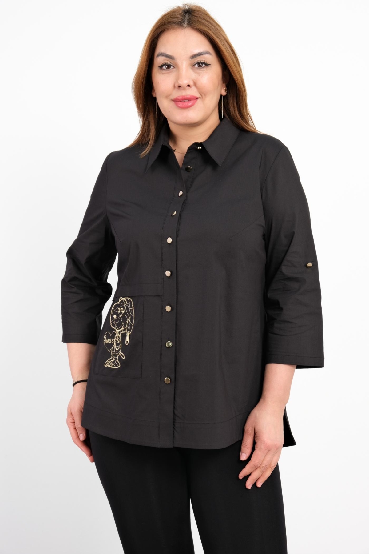 Plus Size Shirt-Black