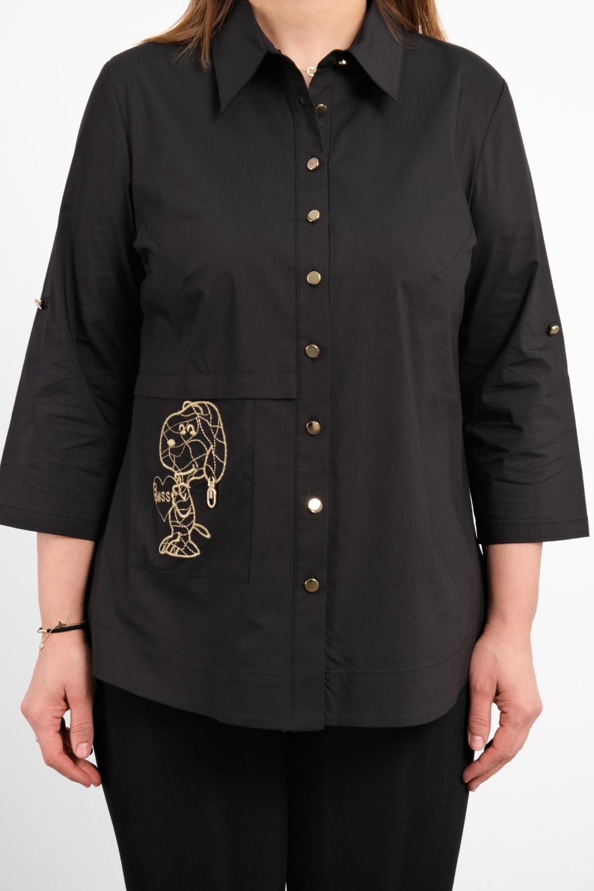 Plus Size Shirt-Black