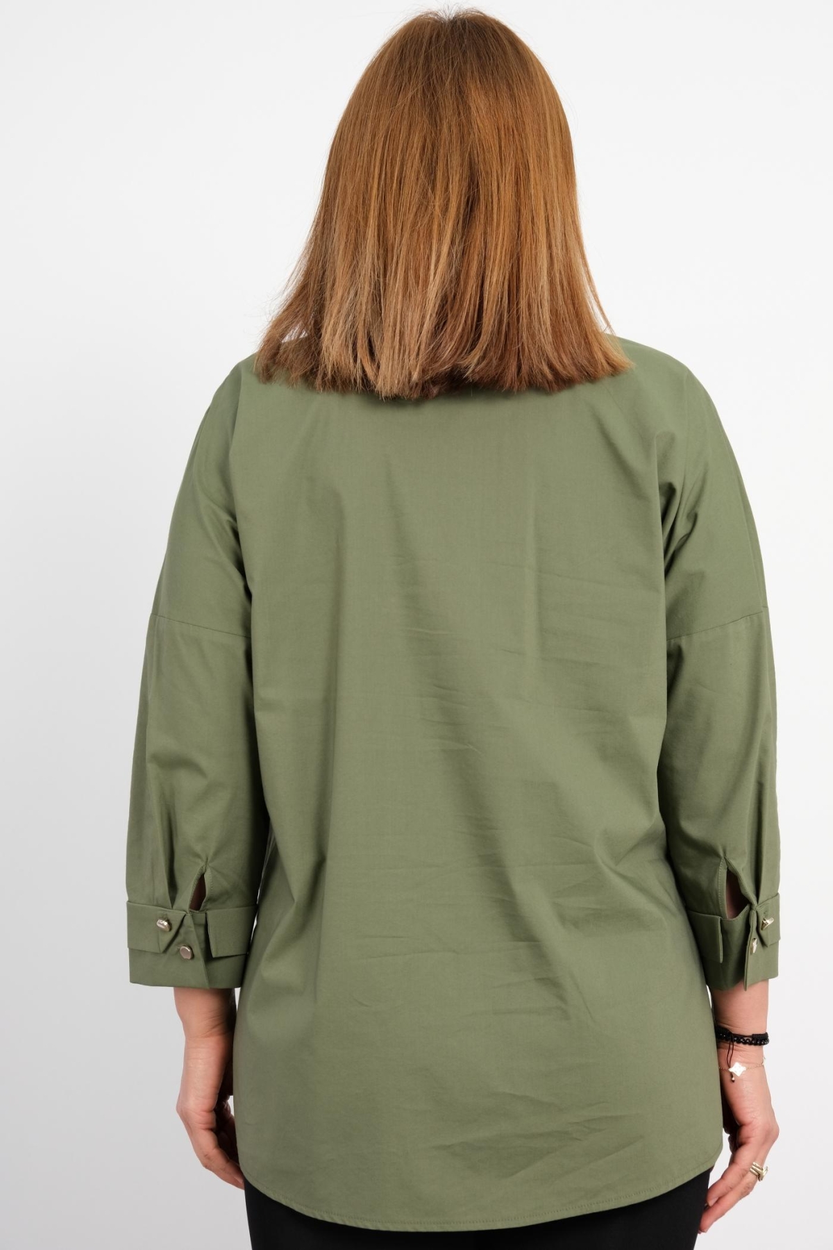 Plus Size Shirt-Khaki