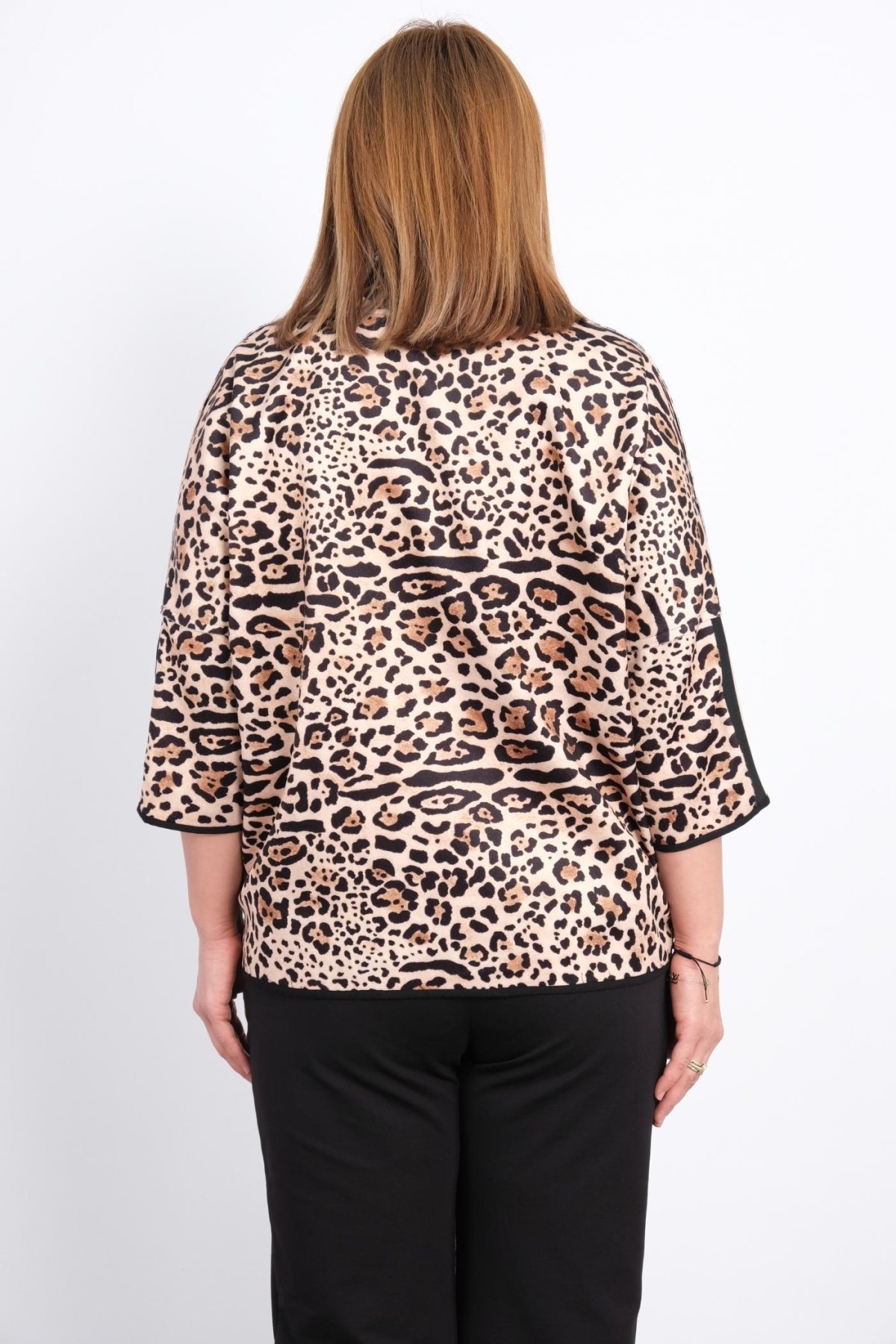 Plus Size Coat-Brown