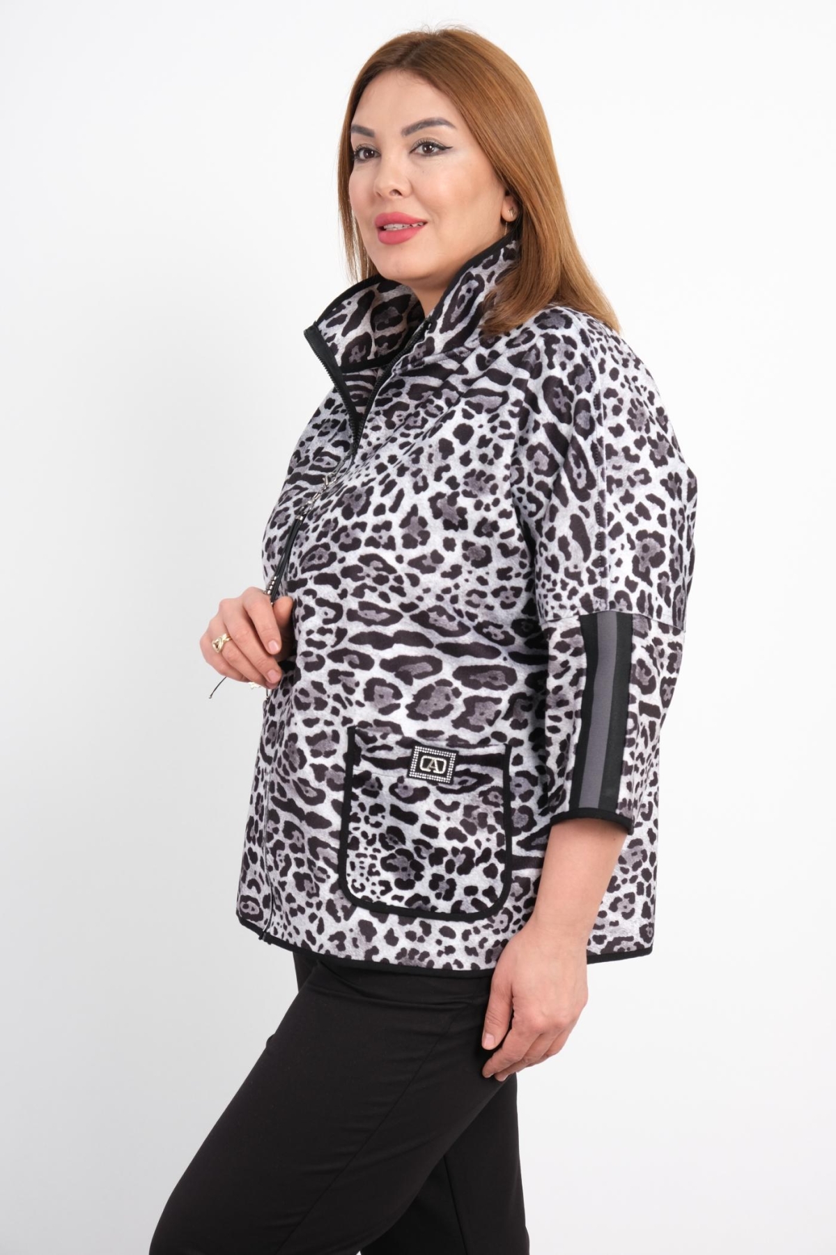 Plus Size Coat-Black