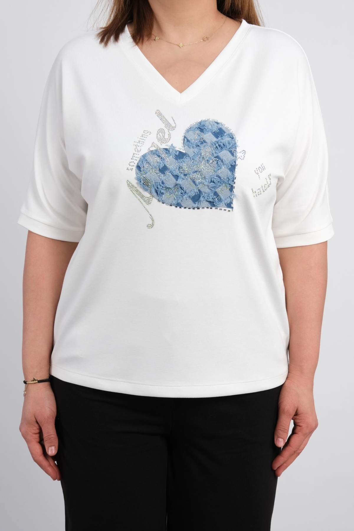 Plus Size Blouse-White
