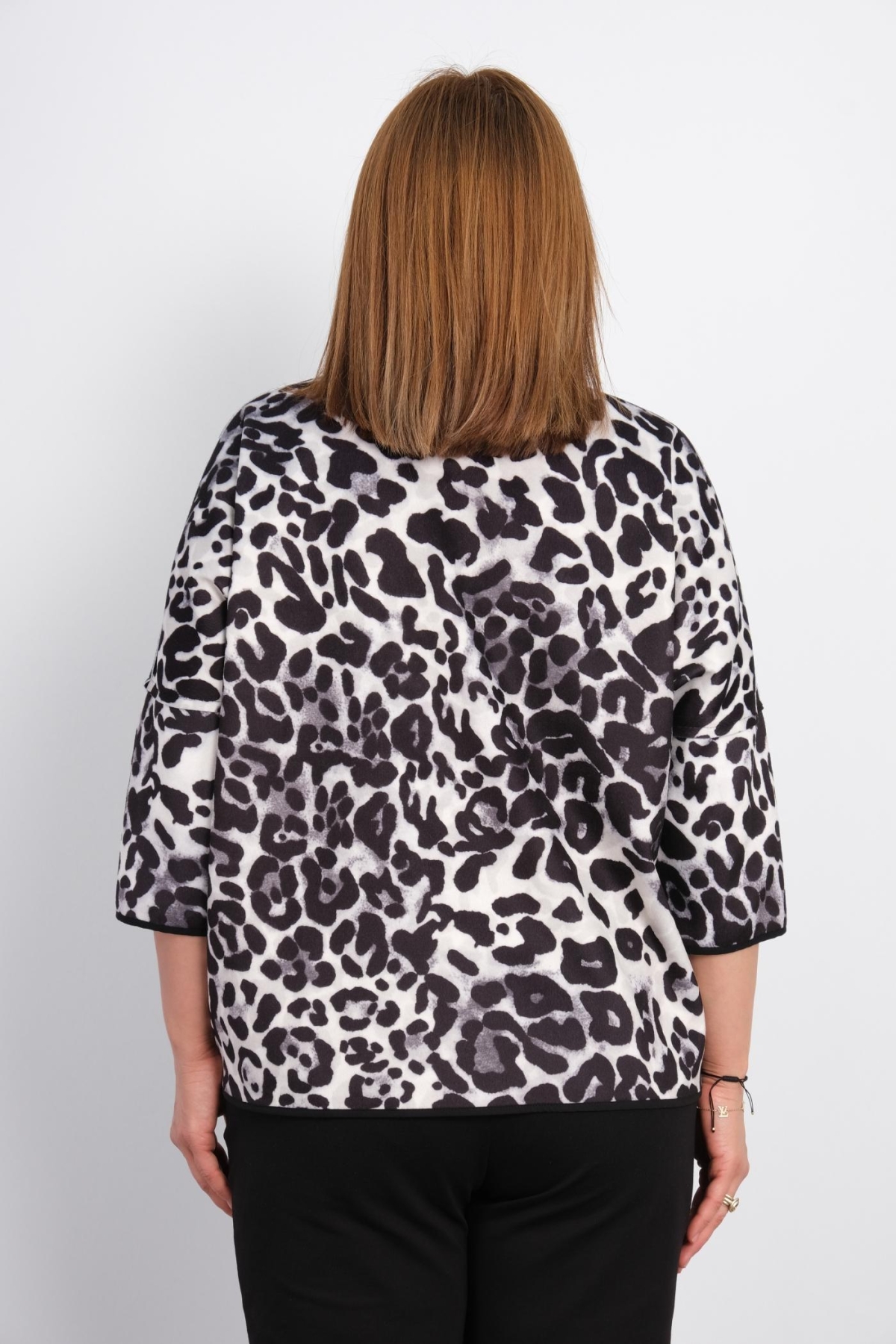 Plus Size Classic Jacket-Black