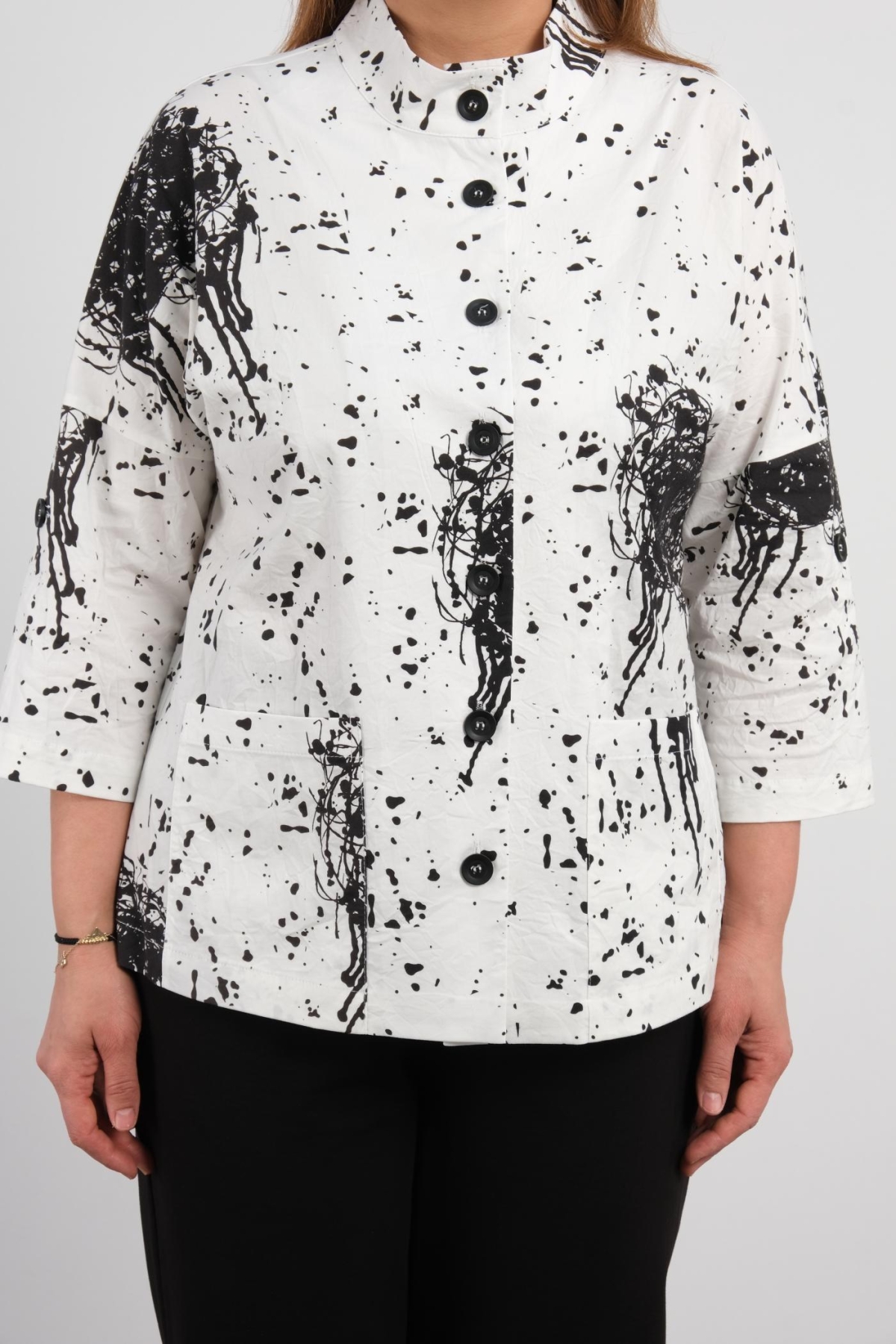 Plus Size Blouse-White