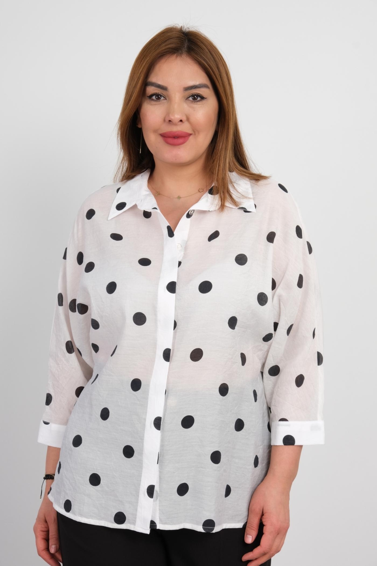 Plus Size Shirt-White
