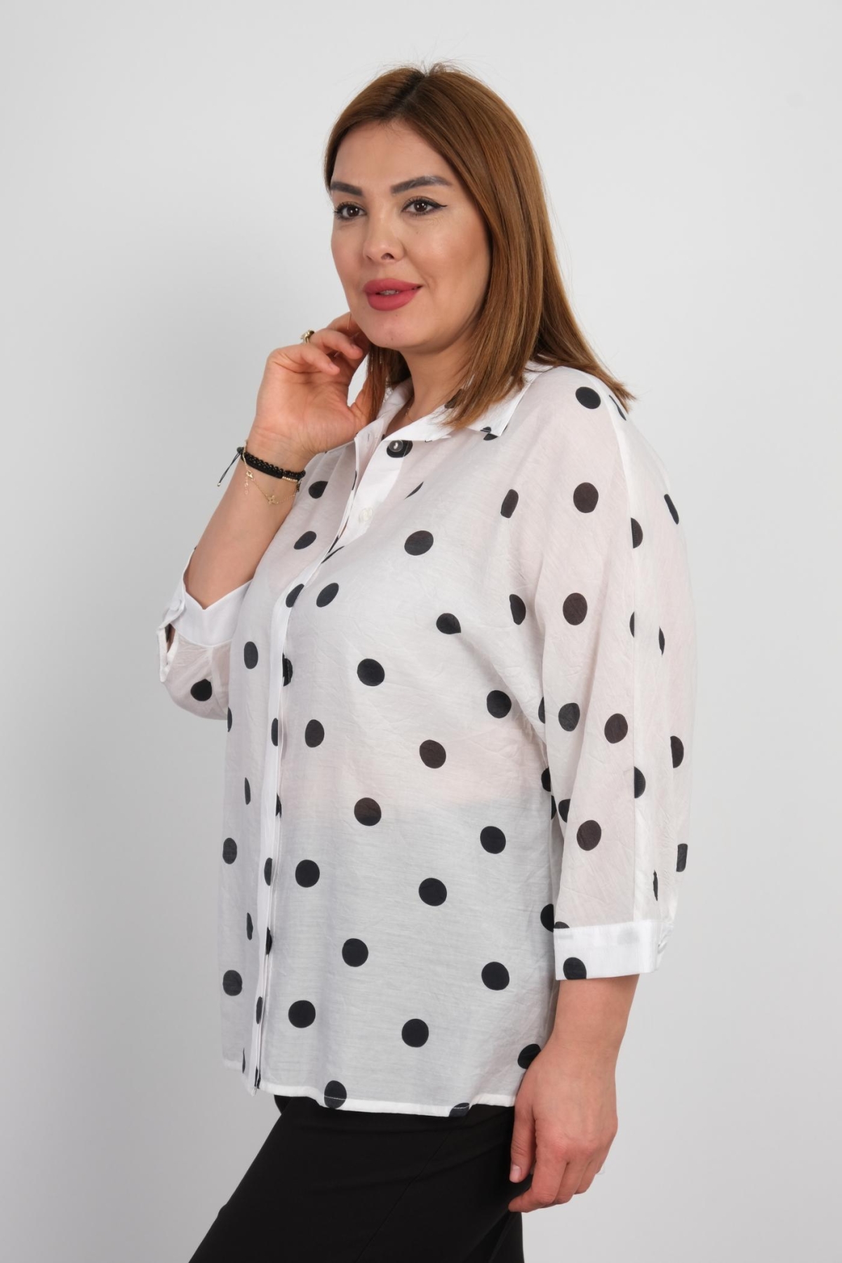 Plus Size Shirt-White