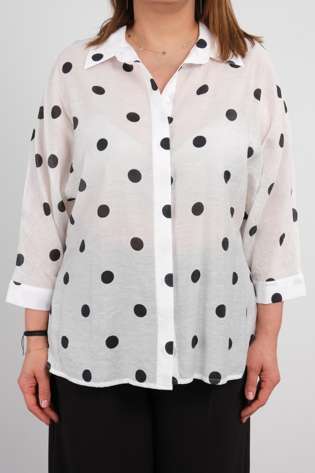 Plus Size Shirt-White