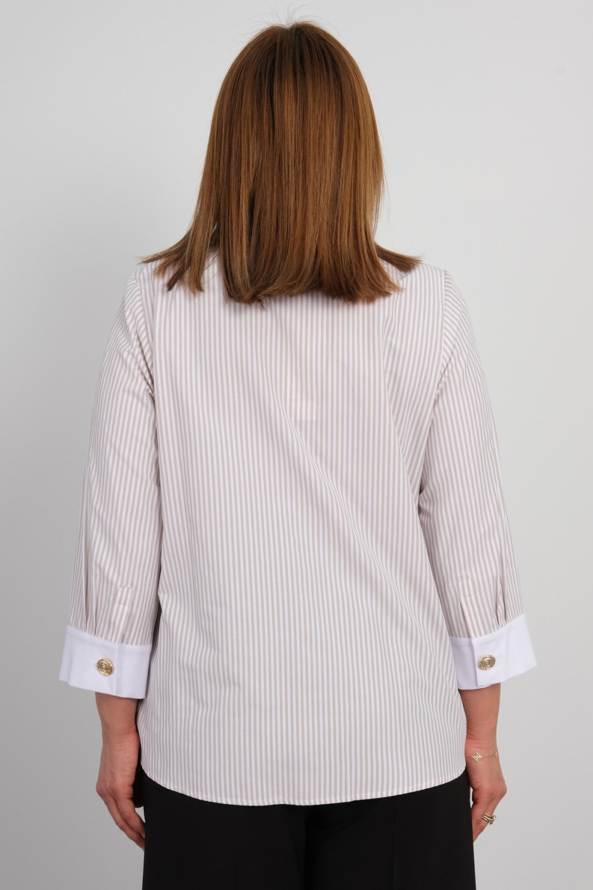 Plus Size Shirt-Beige