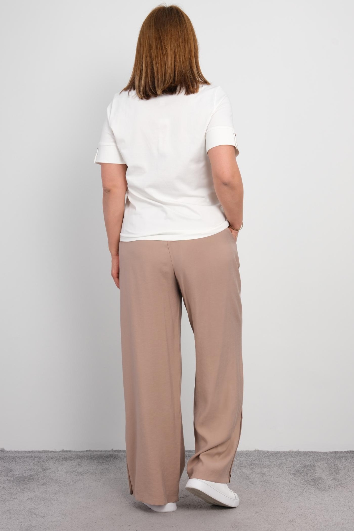 Plus Size Two-Piece Set-Beige