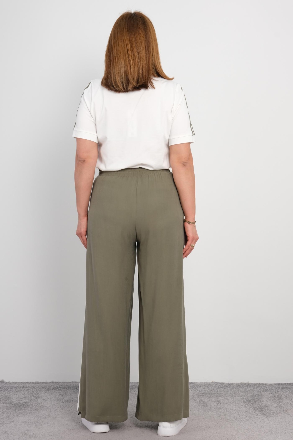 Plus Size Two-Piece Set-Khaki