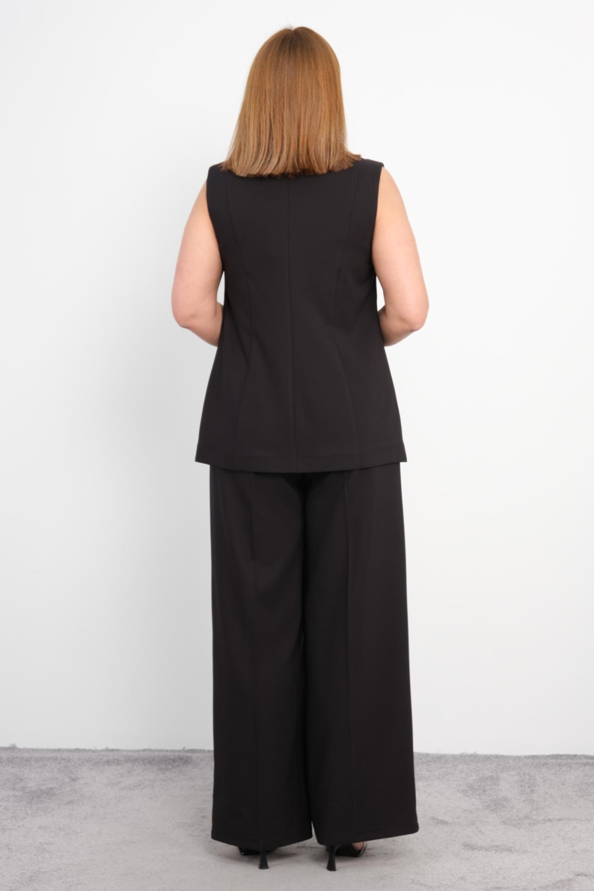Plus Size Two-Piece Set-Black